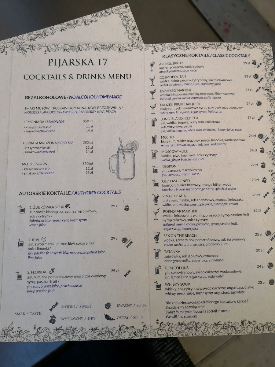 Menu Pijarska 17 Restaurant-5