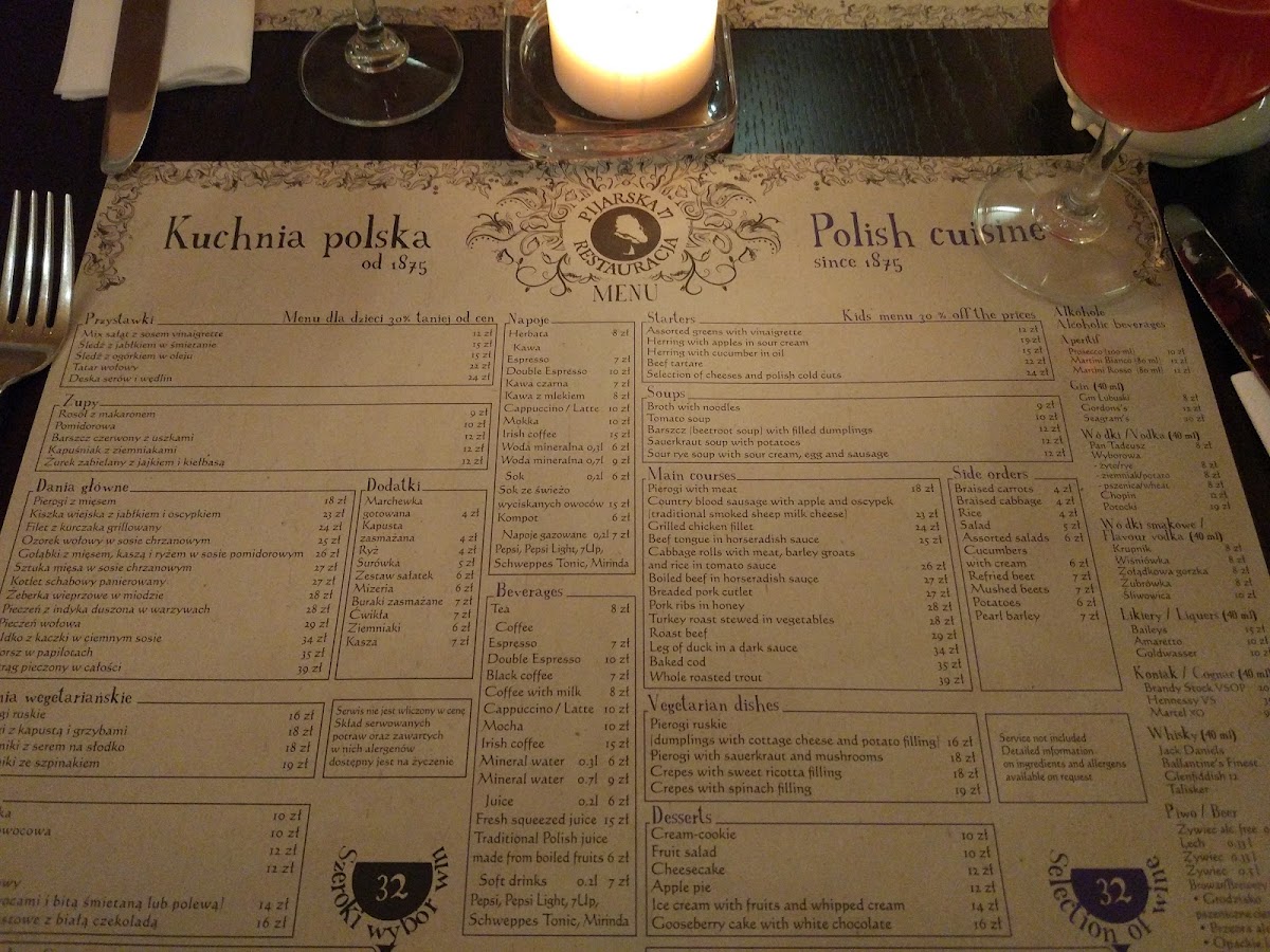 Menu Pijarska 17 Restaurant-9